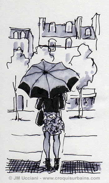Parisienne parapluie