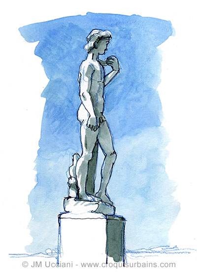 Statue de David à Marseille